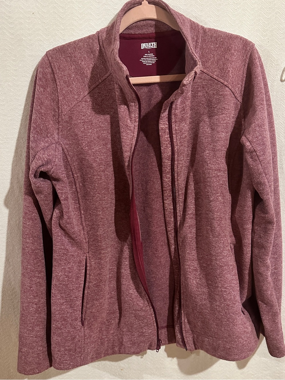 ***Little Used ***Duluth Trading Fleece Zipper Jacket with Side Pockets